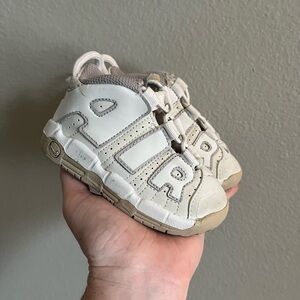 Nike Air More Uptempo TD Sneakers in 'Phantom Sand Drift' size‎ 6C